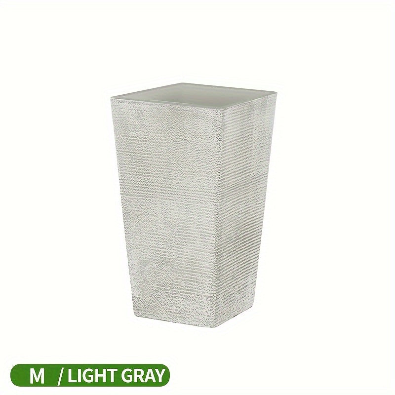 Large Tall Plastic Planter for Outdoor Indoor Garden Patio Flower Pot