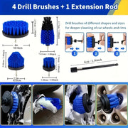 27-Piece Car Cleaning Kit with Brushes and Detailing Accessories