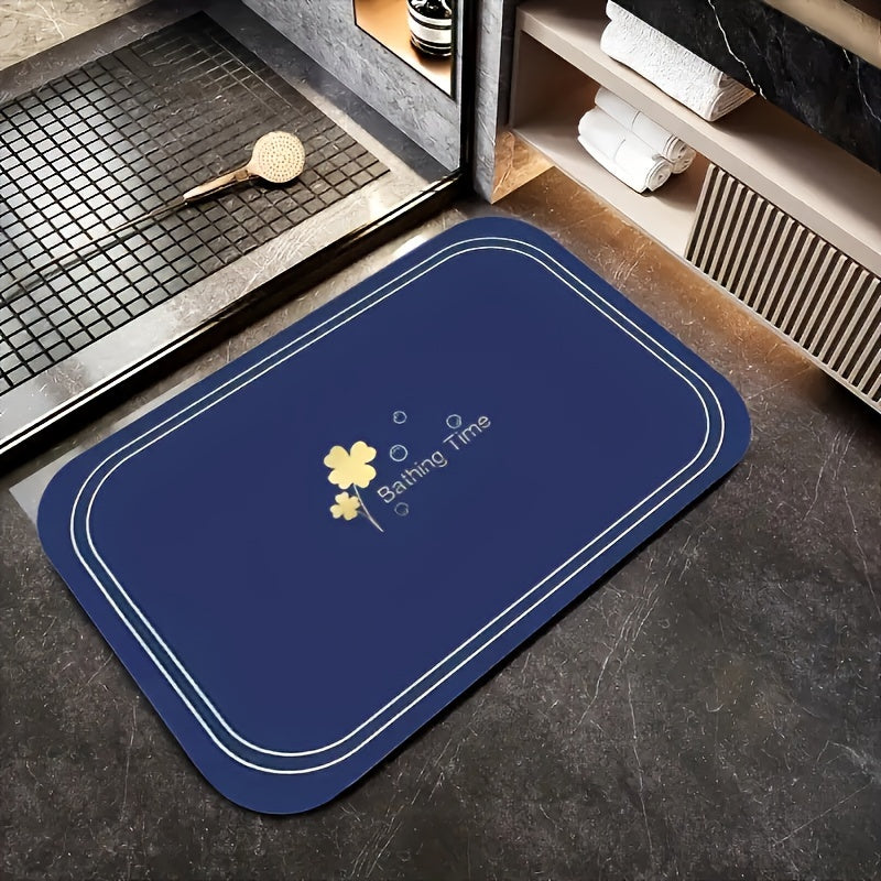 Absorbent Non-Slip Bath Mat Soft Quick-Drying Rug for Bathroom and Doorway