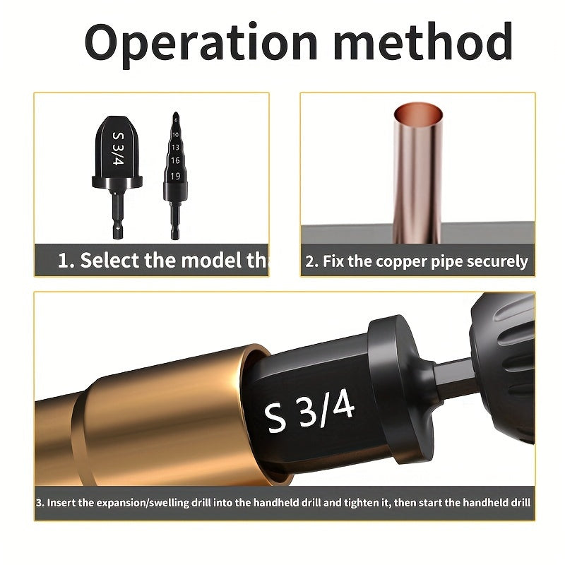 Steel Pipe Expander Stand for Air Conditioner Rotary Tools 5-in-1 Durable Forged