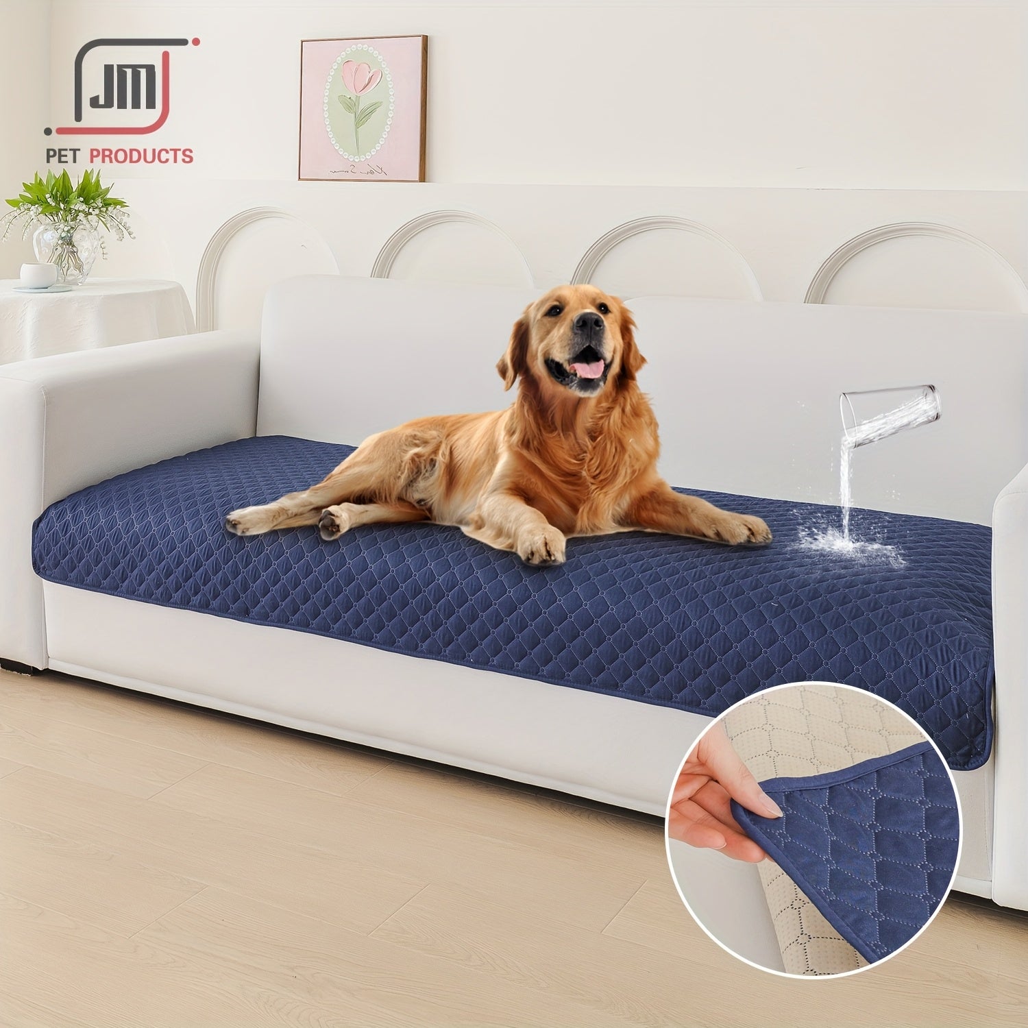 Waterproof Plaid Pet Cushion for Small to Medium Dogs and Cats All-Season Bed