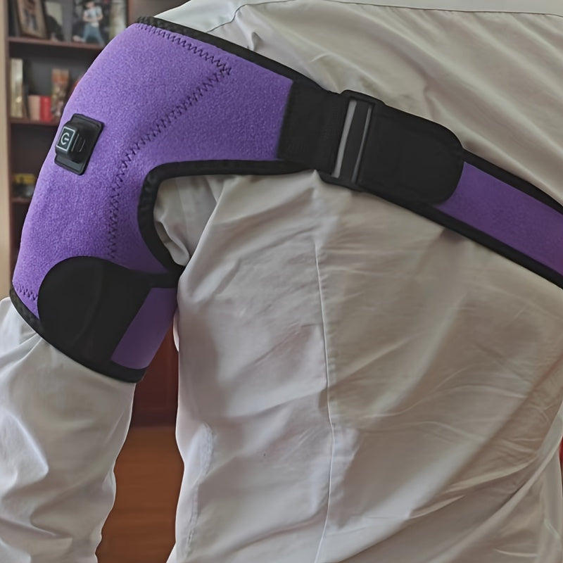 Portable USB Heated Shoulder Wrap with Adjustable Temperature Settings for Pain Relief