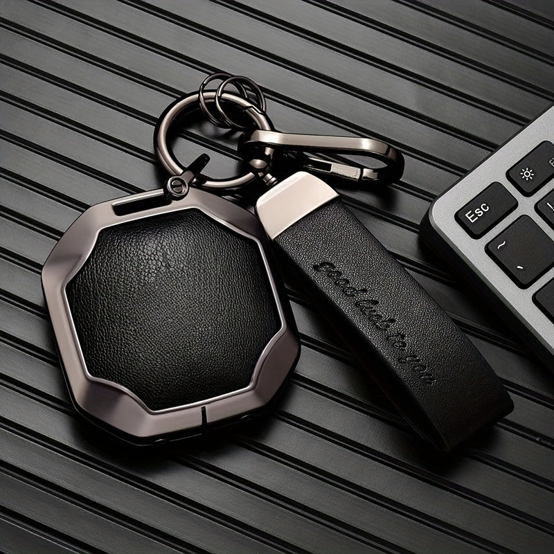 Premium Zinc Alloy Key Fob Cover for Cars Brown Durable Stylish Accessory