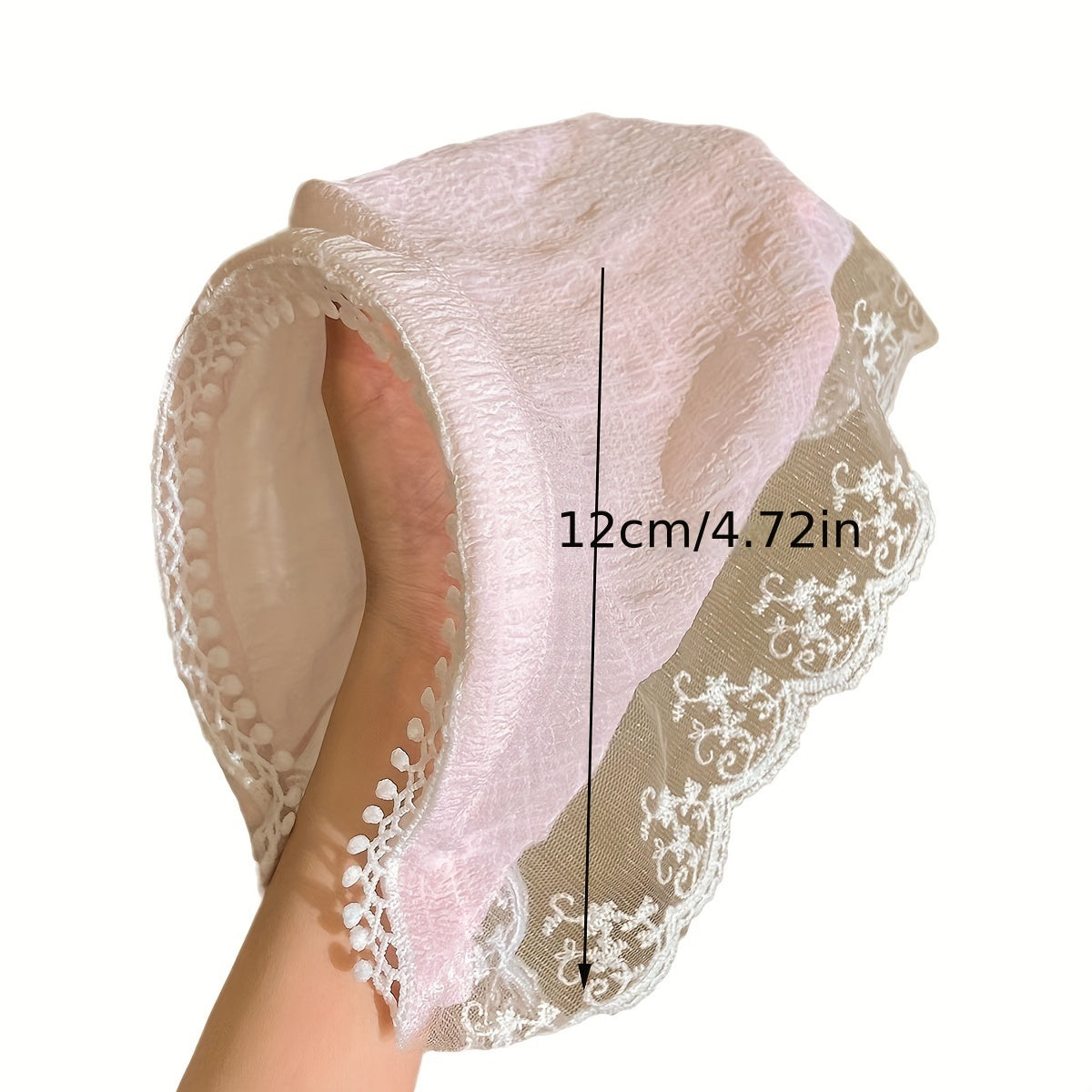 Women’s Lace Knit Triangle Sun Protection Headband Summer Hair Accessory