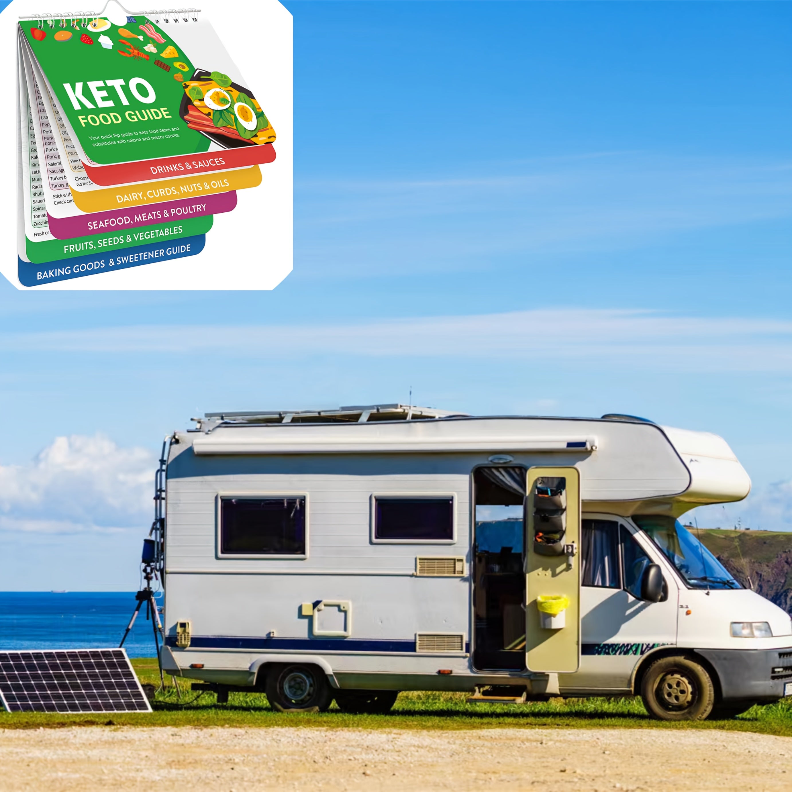 Air Fryer Cheat Sheet Recipe Book for RV Camping Home Cooking