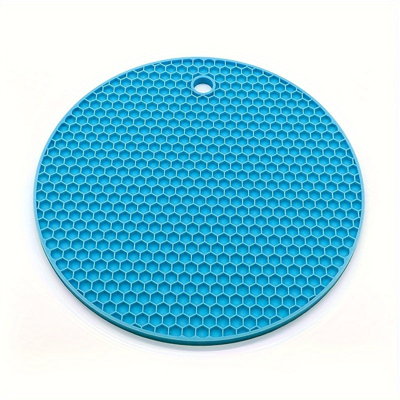Round Heat Insulation Placemats Non-Slip Cup Coasters Pot Pads for Kitchen