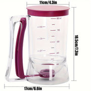 Kek tayyorlash uchun xamirni quydiruvchi 1.5L, yopishmaydigan, oson quydirish, oziq-ovqat uchun xavfsiz plastmassa