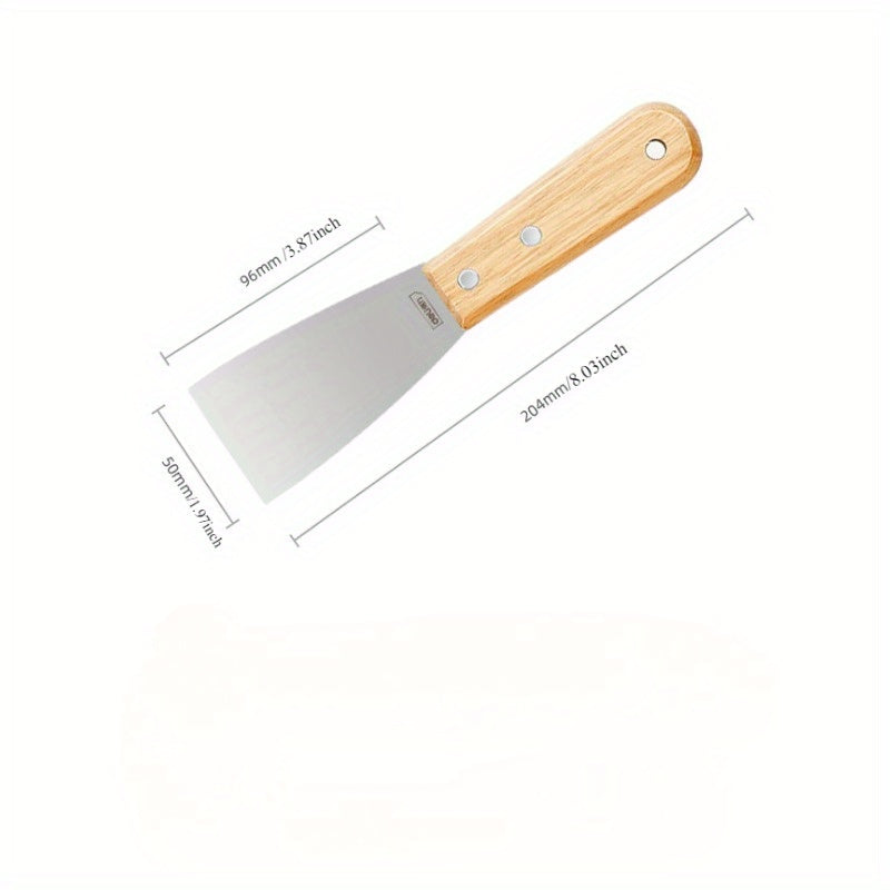 Fireplace Cleaning Tools Set with Wooden Handle Ash Shovel and Scraper in Multiple Sizes