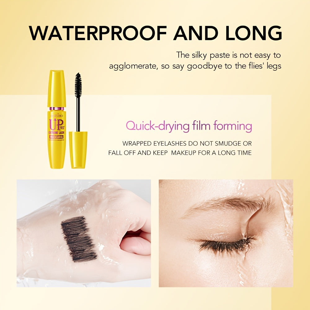 Waterproof 4D Mascara Black Curling Volumizing Liquid Fiber All Skin
