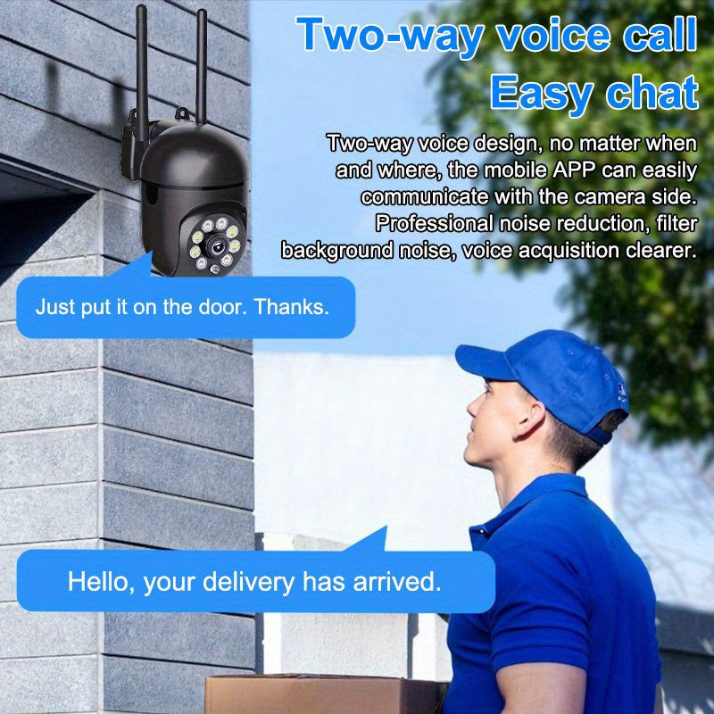 3MP HD WiFi Security Camera with Motion Detection Night Vision and Pan Tilt