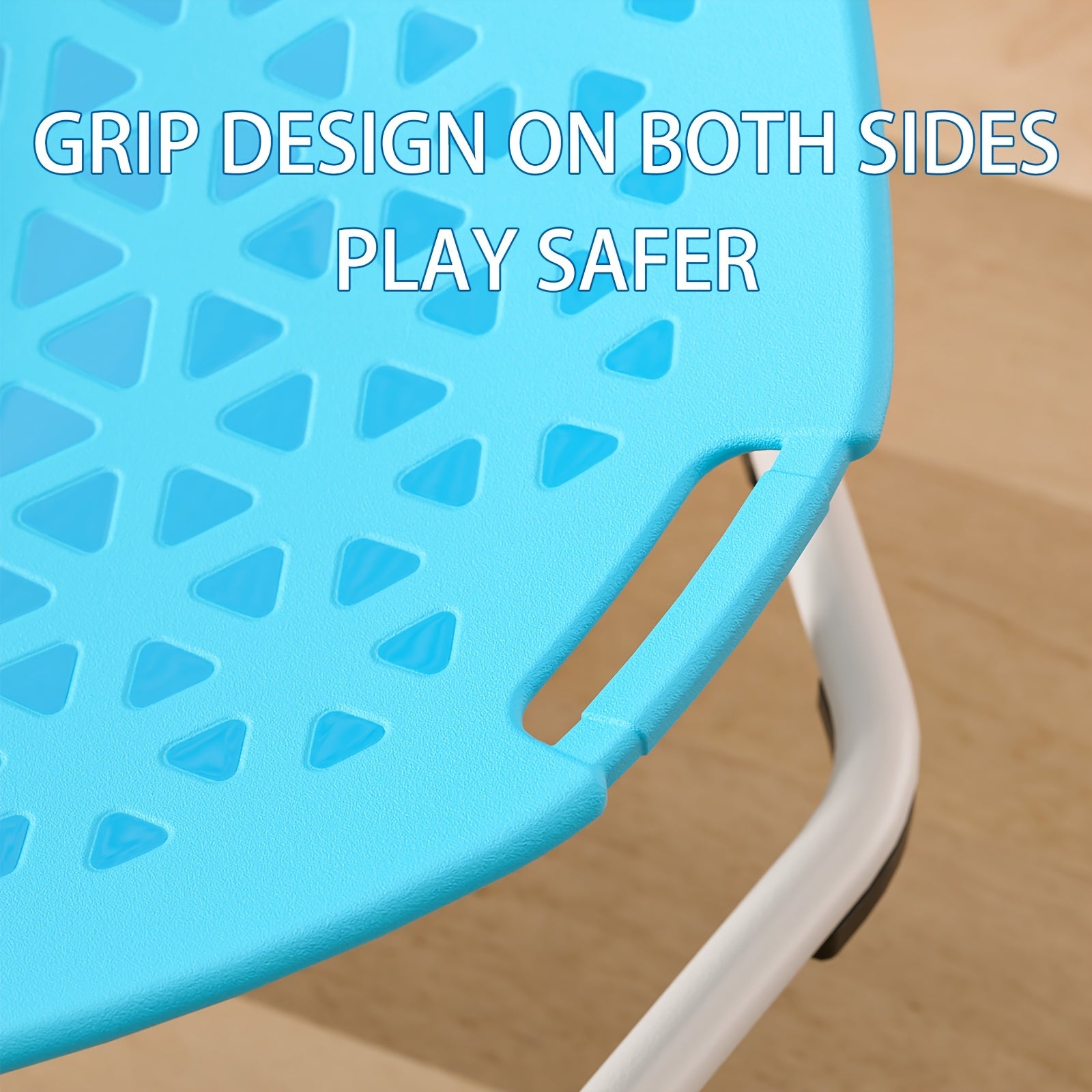 Children's Swivel Chair for Kids Boys Blue and Gray Body Coordination Non-Slip Metal Base