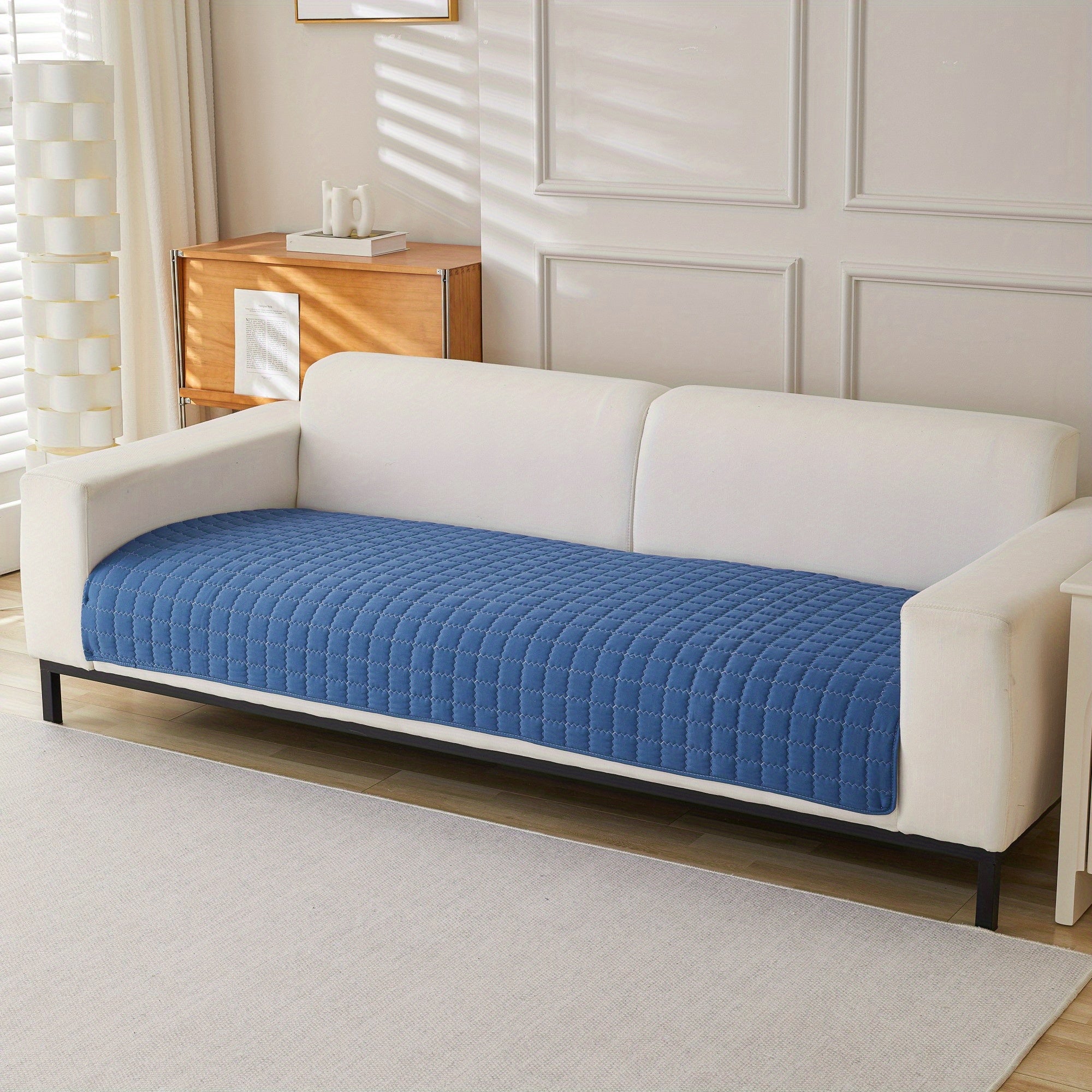 Квилтированный противоскользящий чехол для дивана для домашнего декора