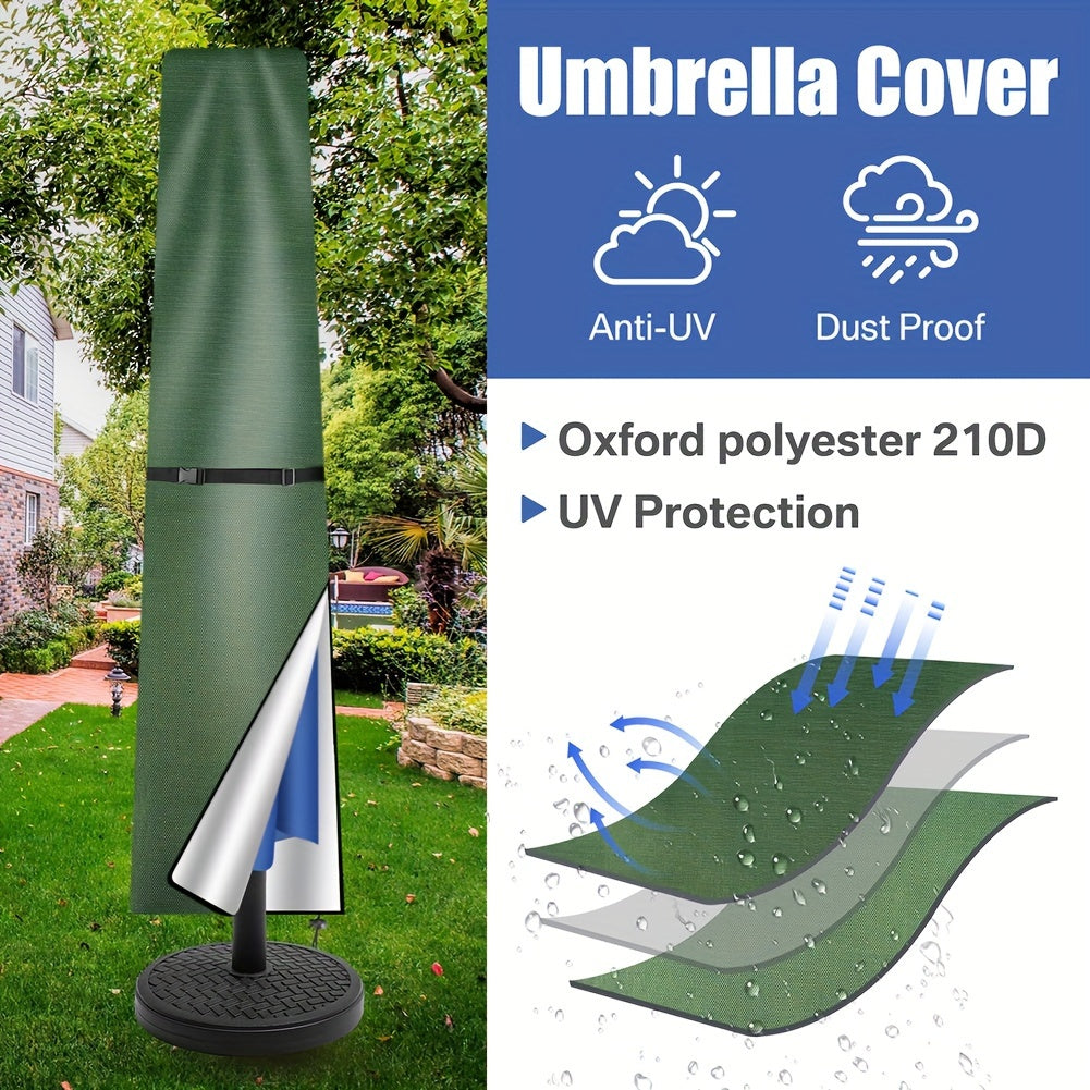 Funda de paraguas de poliéster duradero para paraguas de 228.6-396.24 cm de tamaño, con varias opciones de tamaños y colores