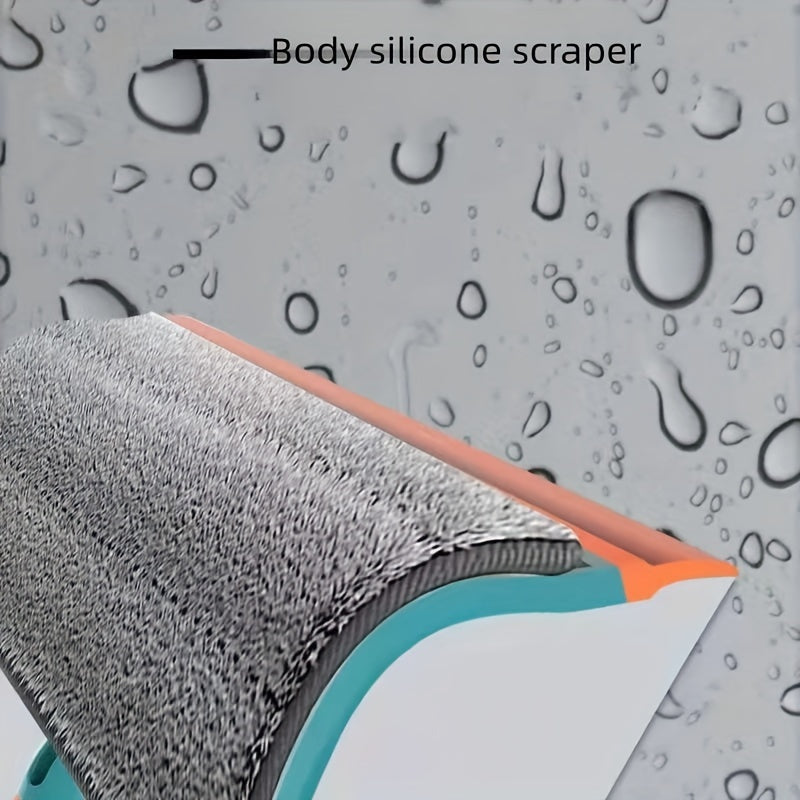 Yashil rangdagi uzaytiriladigan tutqichli ko'p funksiyali deraza tozalagich, zanglamas po'lat, ABS va tolali materiallardan tayyorlangan. Shisha plitalar va uyda turli joylarni tozalash uchun ideal.