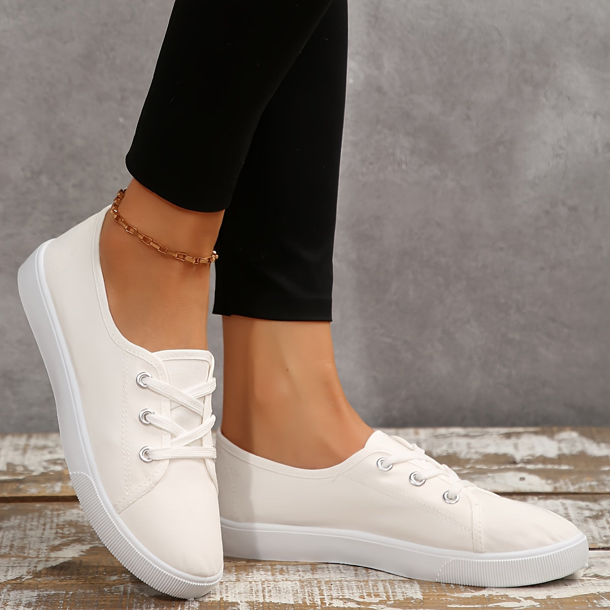 Women's Breathable Casual Sneakers with Rubber Sole, Lightweight, All-Season