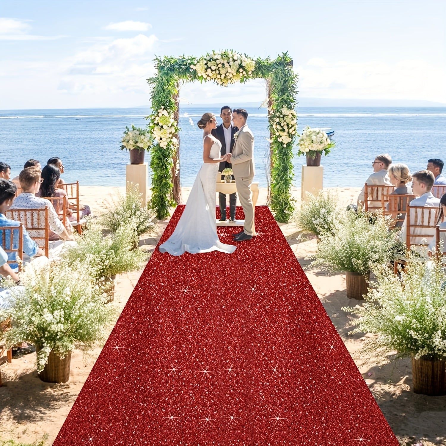 Red Carpet Runway 1.5m x 6m for Weddings Parties Indoor Outdoor Decorations