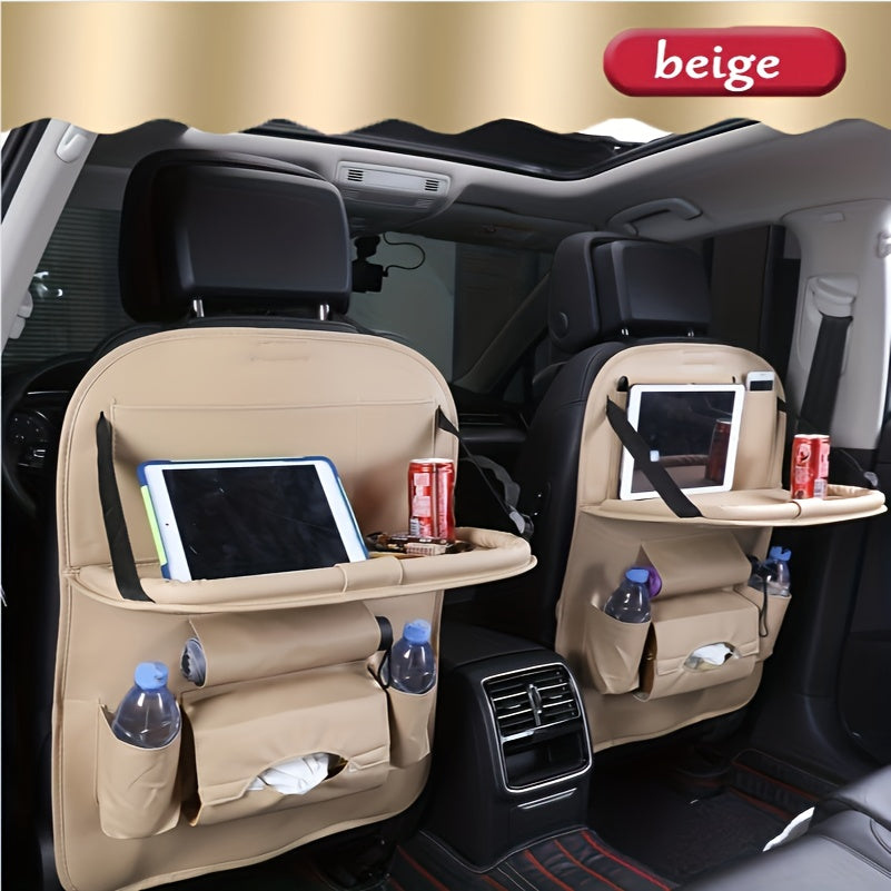Avtomobil orqa o'rindiq tashkilotchisi, saqlash cho'ntaklari, oyoq uchun mato, o'rindiqni himoyalash, tish qutisi, stakan tutqich, noutbuk stol, ovqat uchun plastinka, park qilish uchun foydalanish