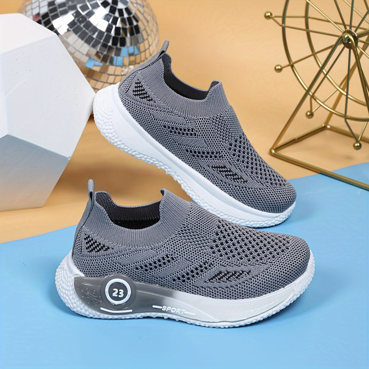 Kids' Mesh Slip-On Sports Shoes for Boys and Girls Casual Daily Wear