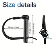 Juego de 4 pasadores de bloqueo de acero al carbono de 8mm para remolques, agricultura, césped, jardín, acoplamiento de seguridad