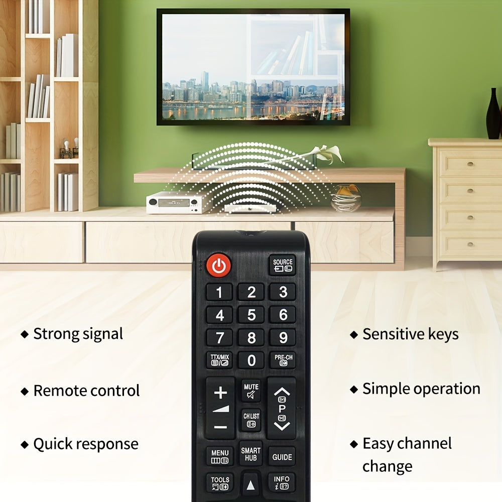 Universal Infrared TV Remote Control Battery Operated Quick Setup Compatible with All Models