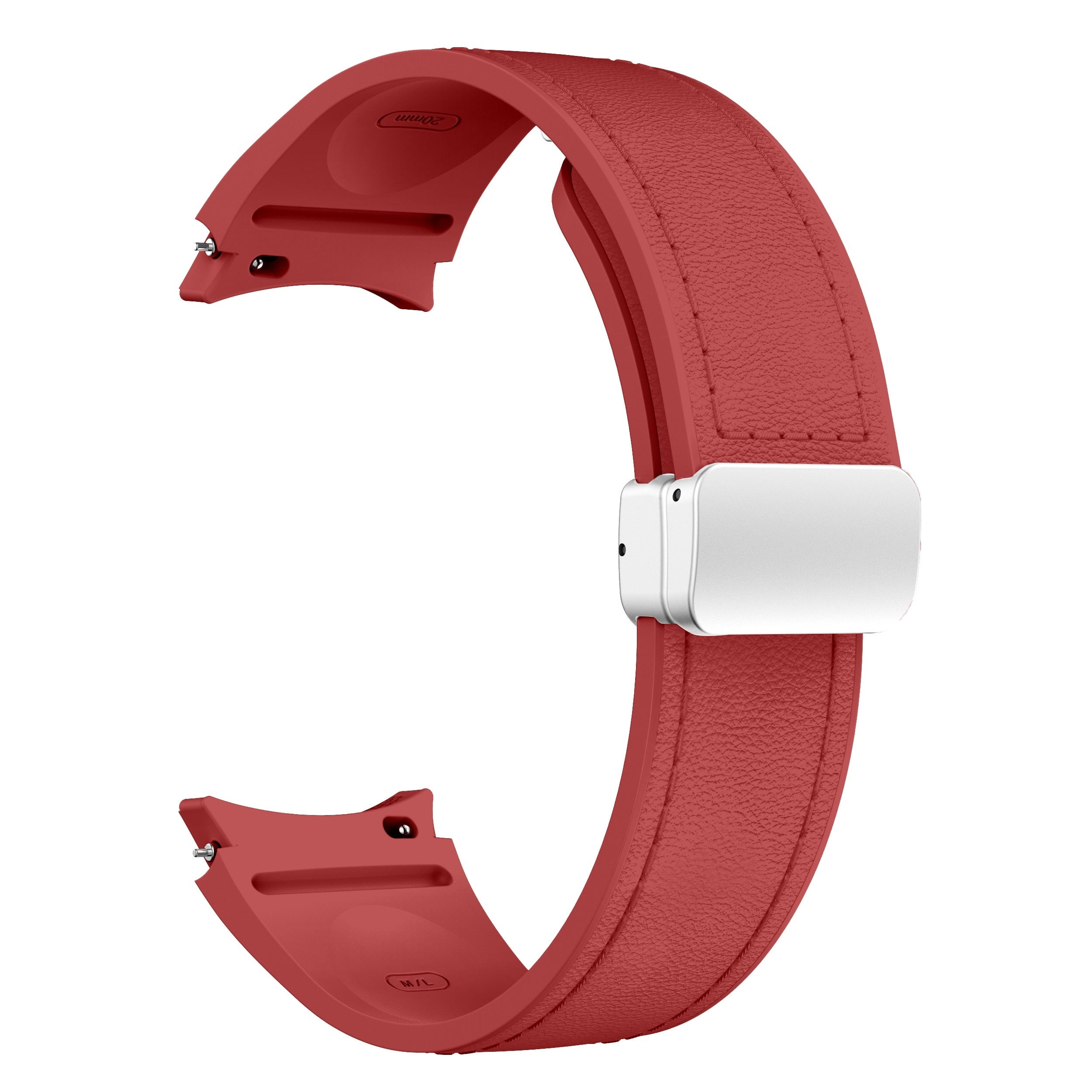 Silicone Smartwatch Strap 20mm with Magnetic Buckle for Galaxy Watch 4 5 6