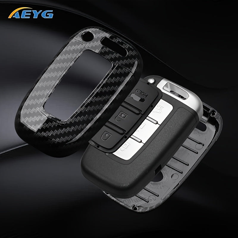 Car Key Cover Carbon Fiber Style ABS Remote Fob for SUV Sedan