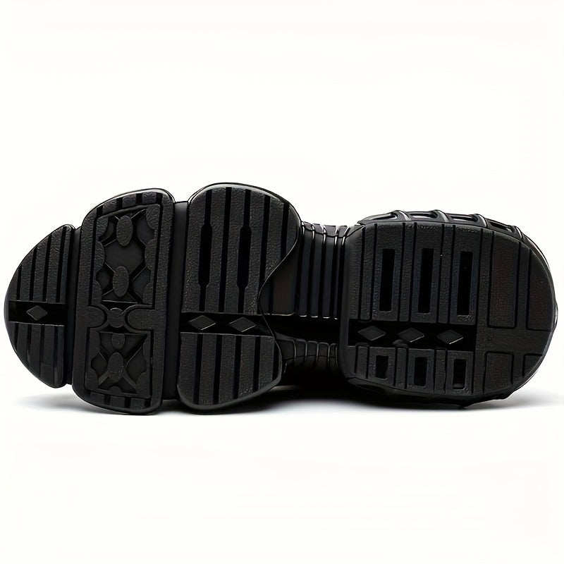 Breathable Mid-Top Safety Shoes with Steel Toe Cap Rubber Sole Fabric Insole