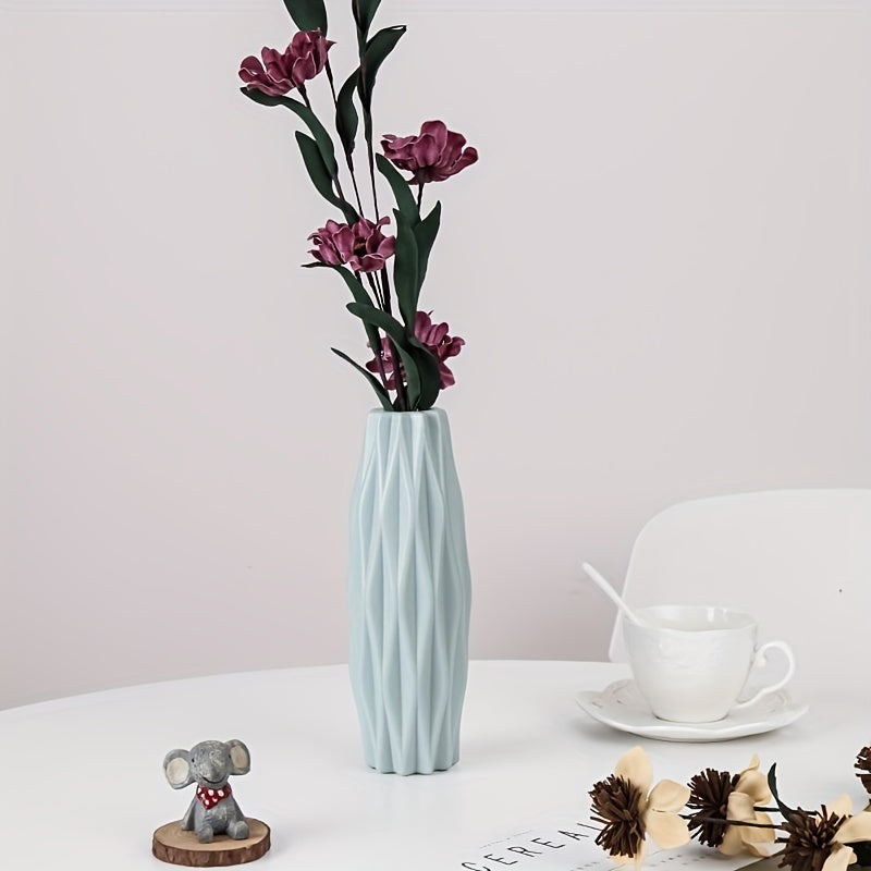Plastic Vase for Modern Flower Arrangements, Decorative Home and Wedding Decor