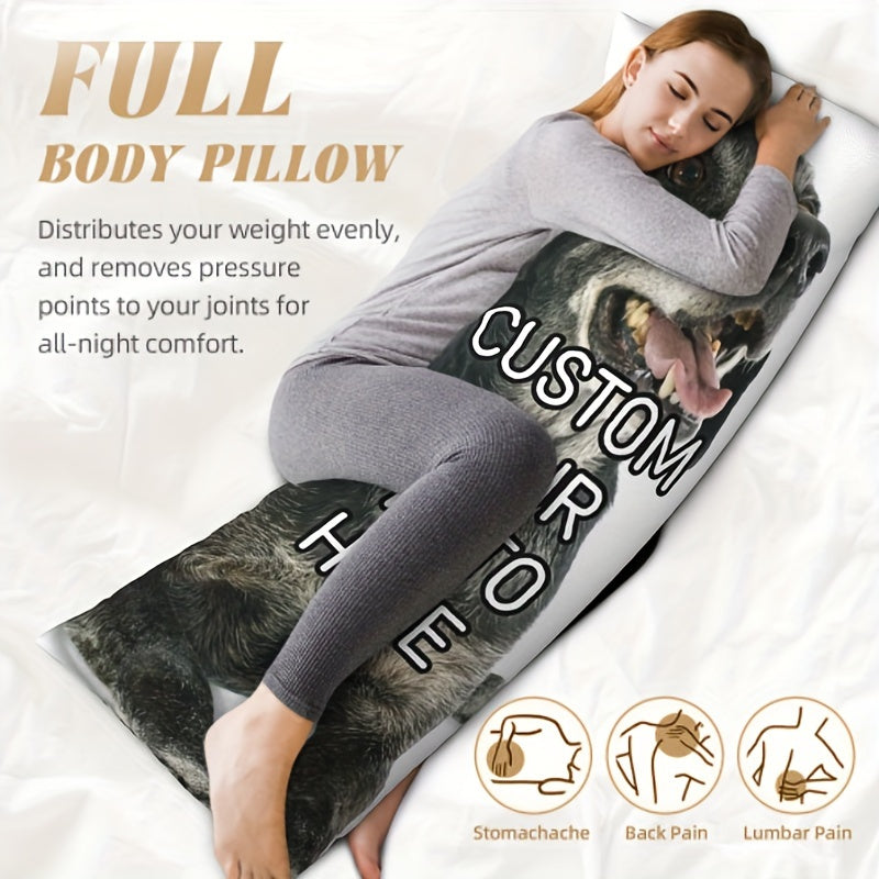 Custom Photo Body Pillowcase 50.8x137.16cm Double-Sided Plush Cover