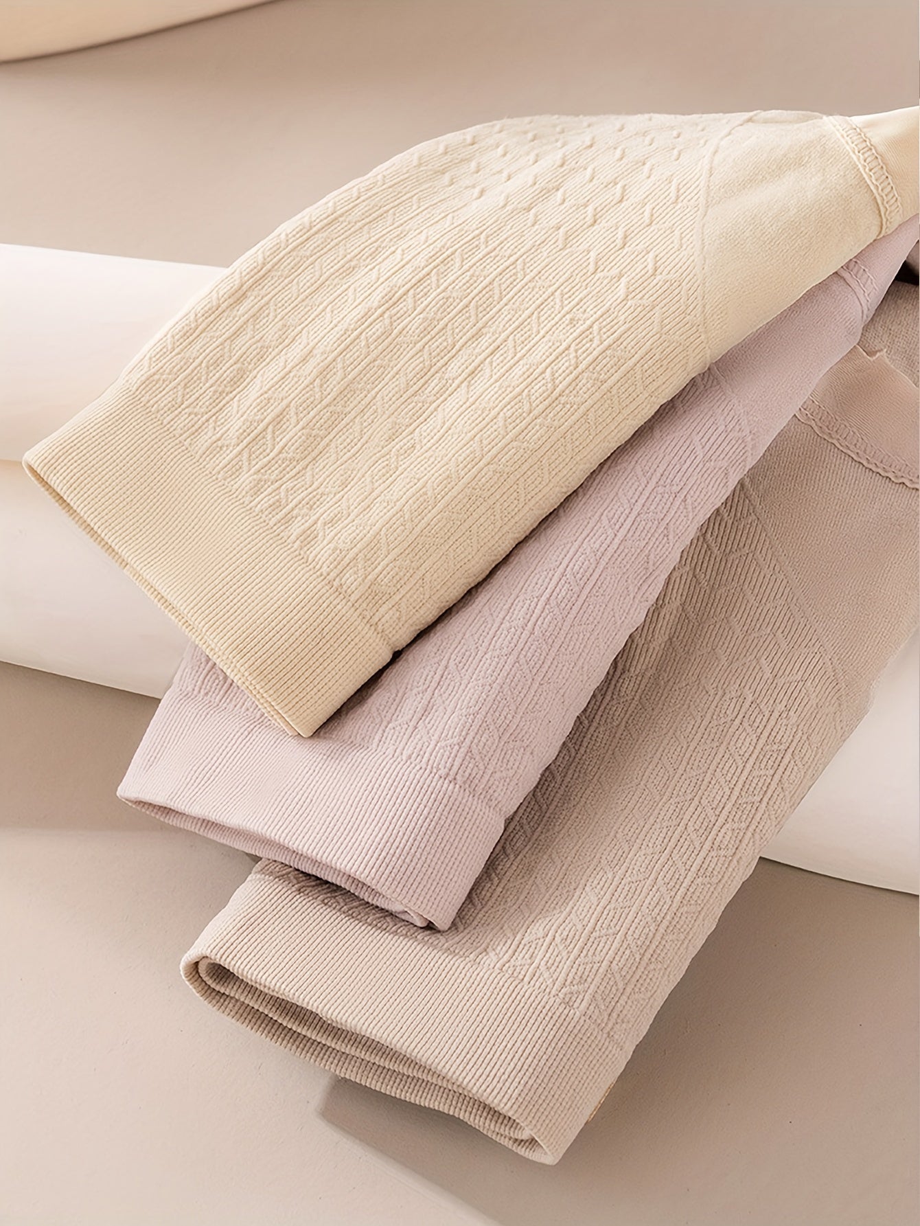 Women's High Waist Solid Panties Breathable Tummy Control Briefs 6 Pack