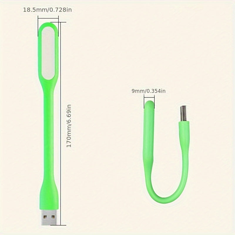 Mini USB Fan with Flexible Bendable Design and LED Light for Cooling and Lighting