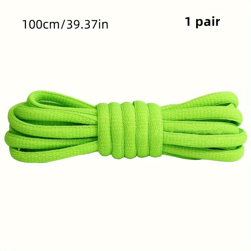 Unisex Classic Nylon Half Round Shoelaces for Sneakers 100cm-120cm