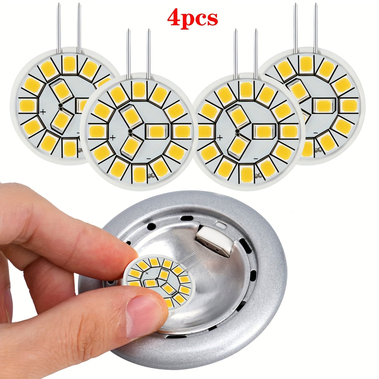 G4 LED lampochka 2W, 120° nur burchagi, 12V AC/DC, 200LM, tebranishsiz, landshaft/oshxona/post/joylashtirilgan yoritish o'rnini bosuvchi, iliq/tabiiy/sovuq oq (4 dona/8 dona)