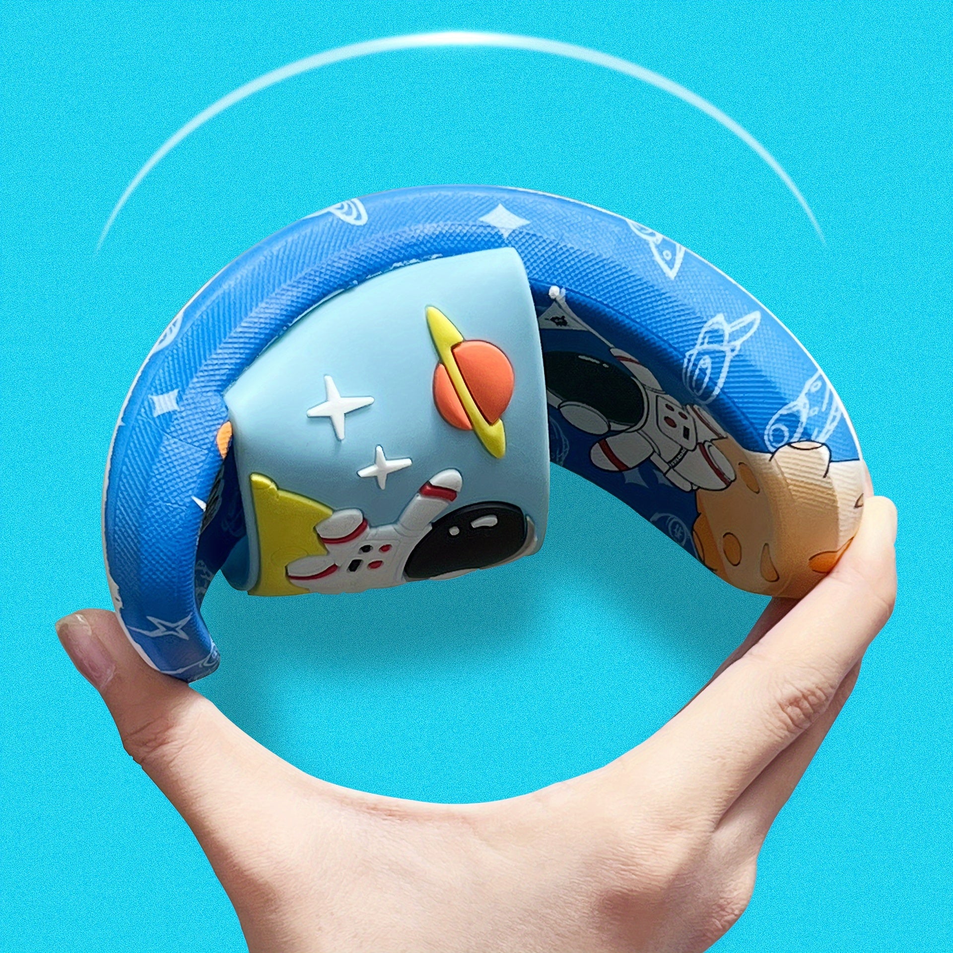 Kids Casual Cartoon Spaceman Slippers Non-Slip Lightweight Indoor Vacation Shoes