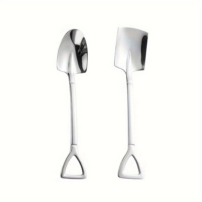 Set of 4 Stainless Steel Spoons Watermelon Dessert Ice Cream Scoops Durable Portable