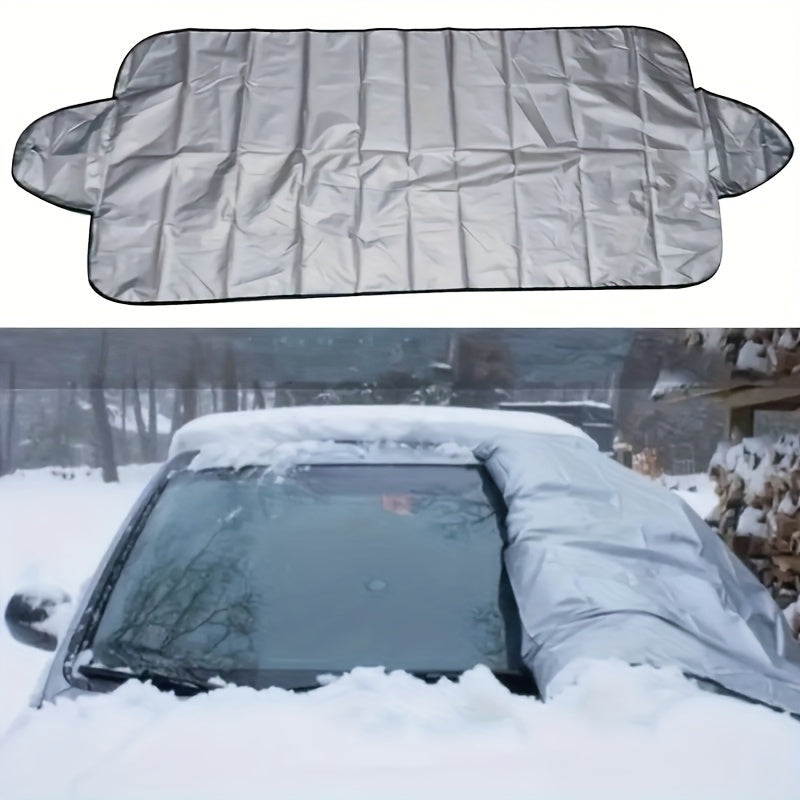 Winter Car Snow Cover Foldable Windshield Sunshade