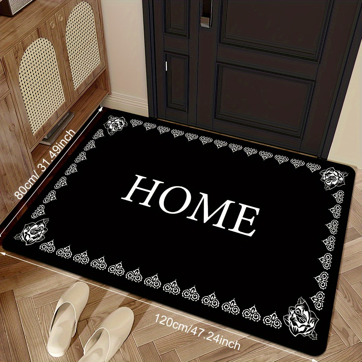 Uzun sochli flanel pol mato, Harflar bilan 