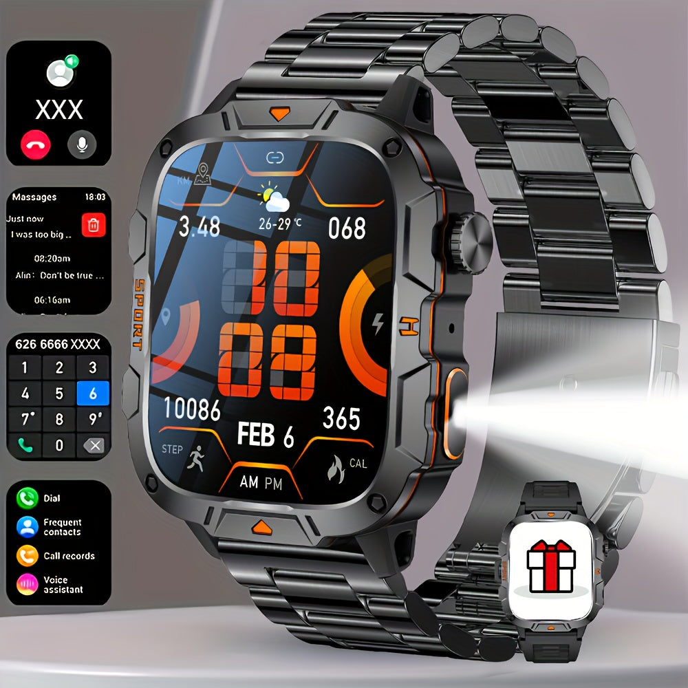 Men's Smartwatch with 4.98cm HD Display, 420mAh Battery, Wireless Calling and Notifications