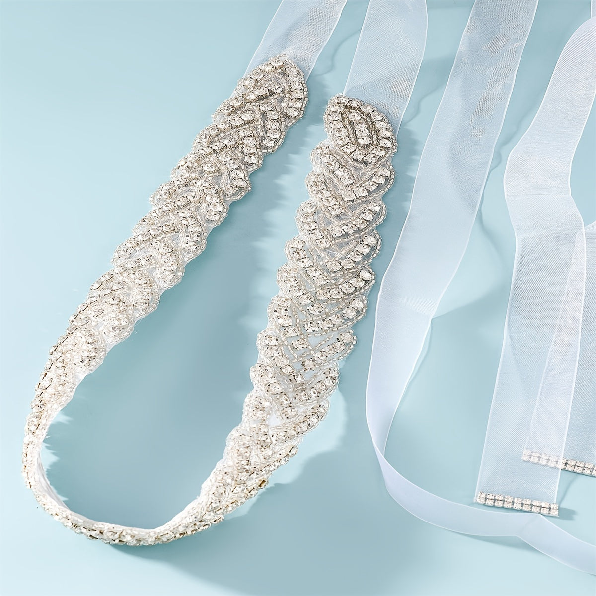 Women's Bridal Waist Chain Faux Pearl Rhinestone Girdle for Wedding Dresses