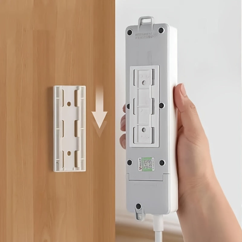 Wall-Mounted Socket Storage Holder Adhesive No Punch Removable Organizer