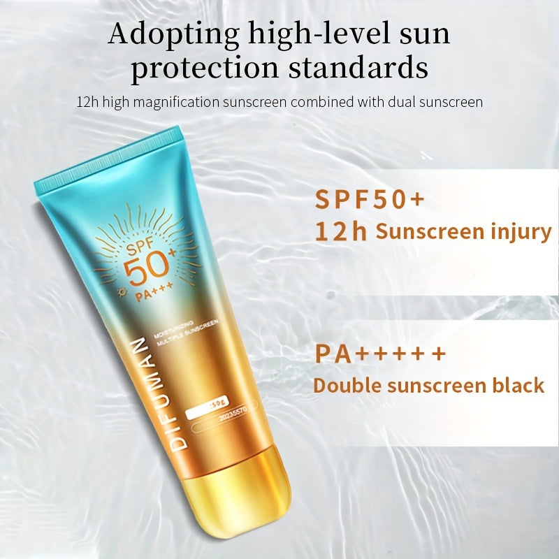Unisex Sensitive Skin Sunscreen SPF 50+ PA+++ 2x50g Moisturizing Non-Greasy