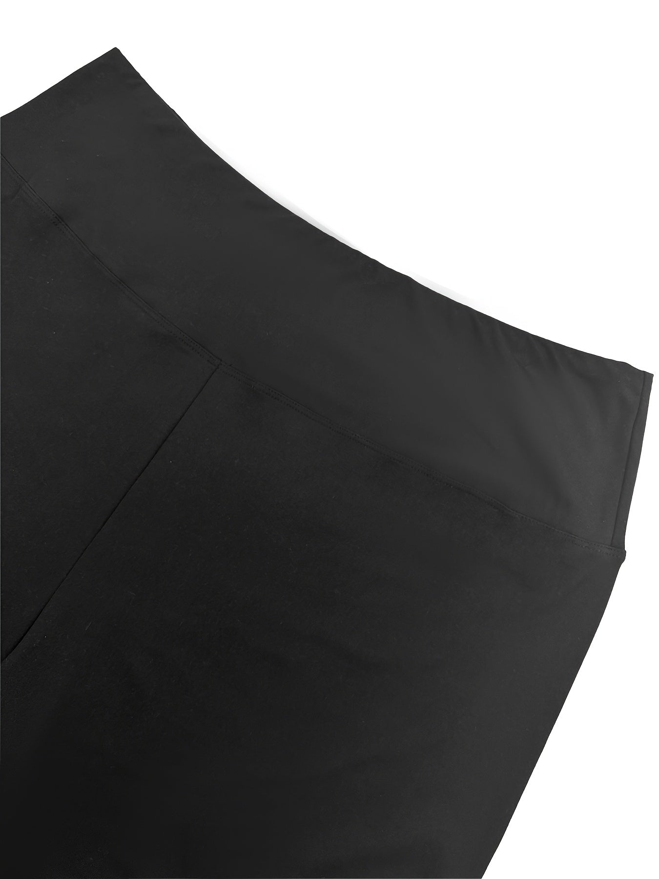 Women's High-Waisted Non-See-Through Workout Leggings with Lace Trim