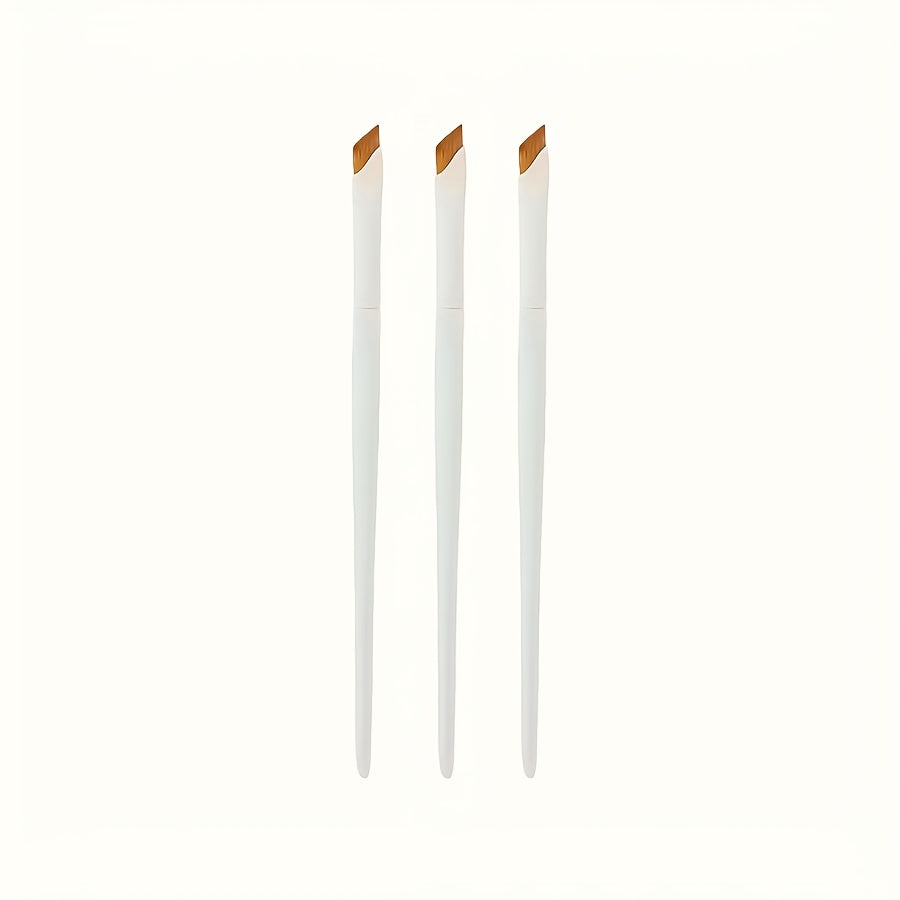 Women White Porcelain Eyeliner and Eyebrow Brush Set 1/2/3pcs