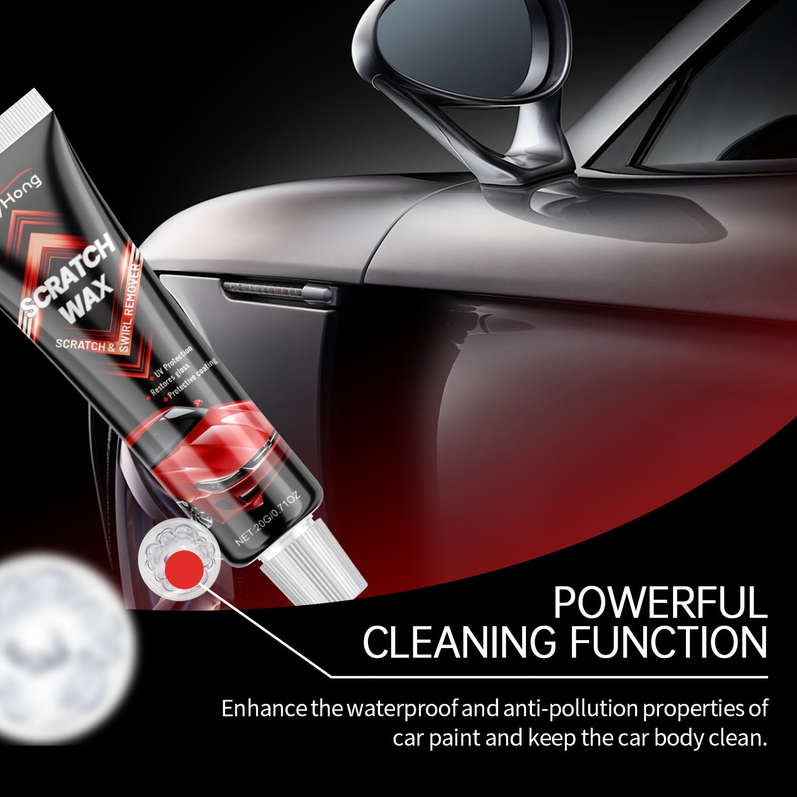 Avtomobil qoplamasi himoya vositasi va wax, barcha avtomobil ranglari uchun, chang, ifloslik, chizishdan himoya qilish, yalt-yalt etadigan yakun.