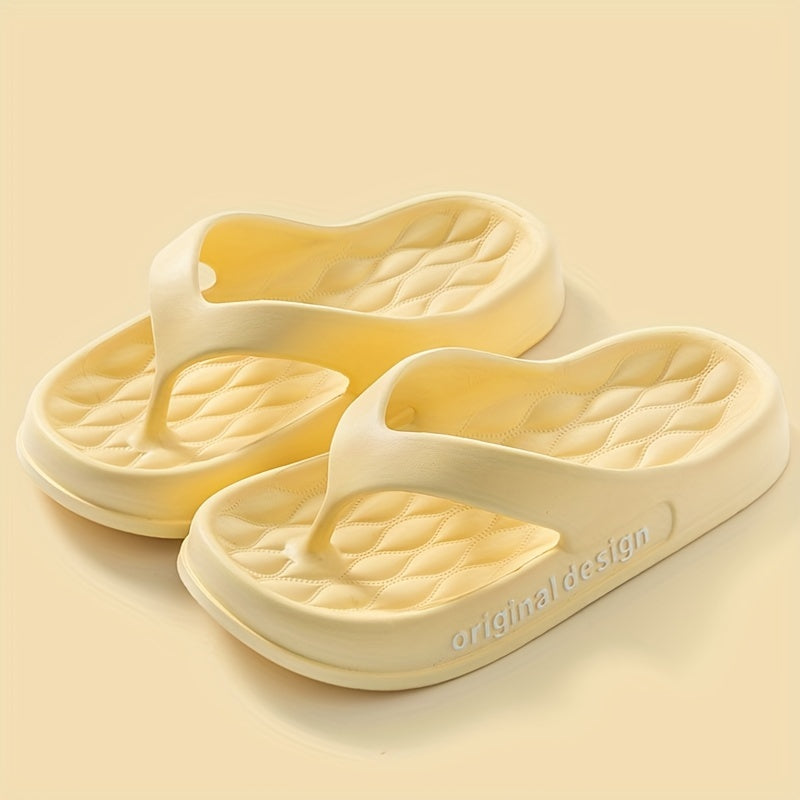 Women’s Rubber Letter Print Flip Flops Casual Summer Slides