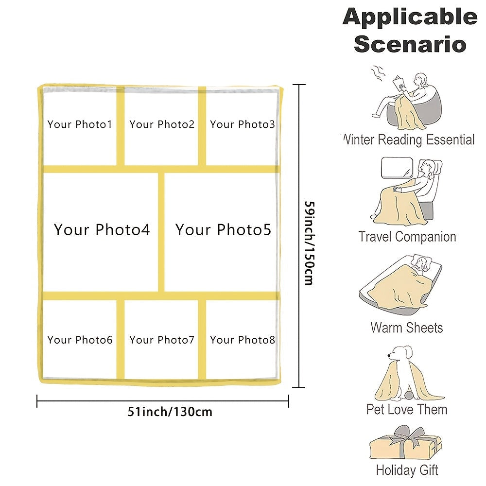 Индивидуальное фланелевое одеяло с фотографией, мягкое теплое одеяло с памятью для пар, семей, дивана, кровати, кемпинга