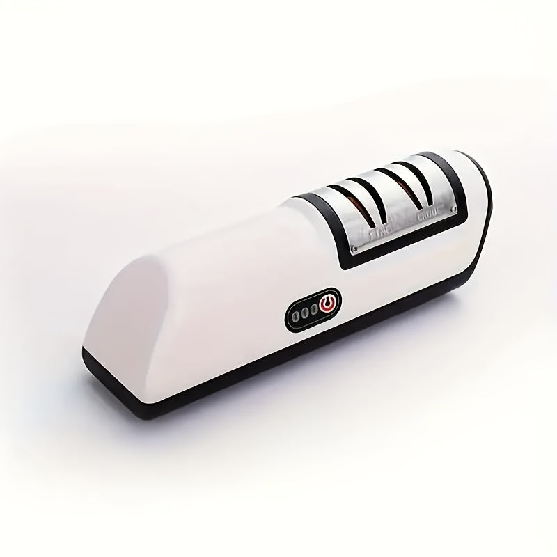 Electric Knife Sharpener USB Rechargeable 2-Speed Portable Kitchen Tool