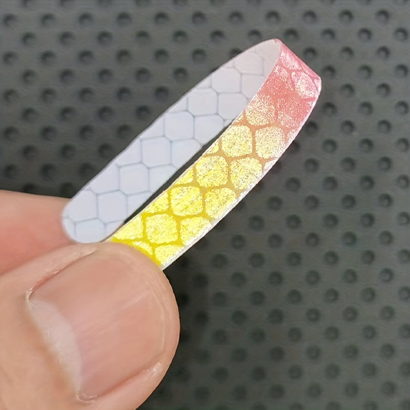 20 dona avtomobil g'ildirak yorituvchi reflektiv stikerlar rang-barang oq kamalak g'ildirak bezaklari