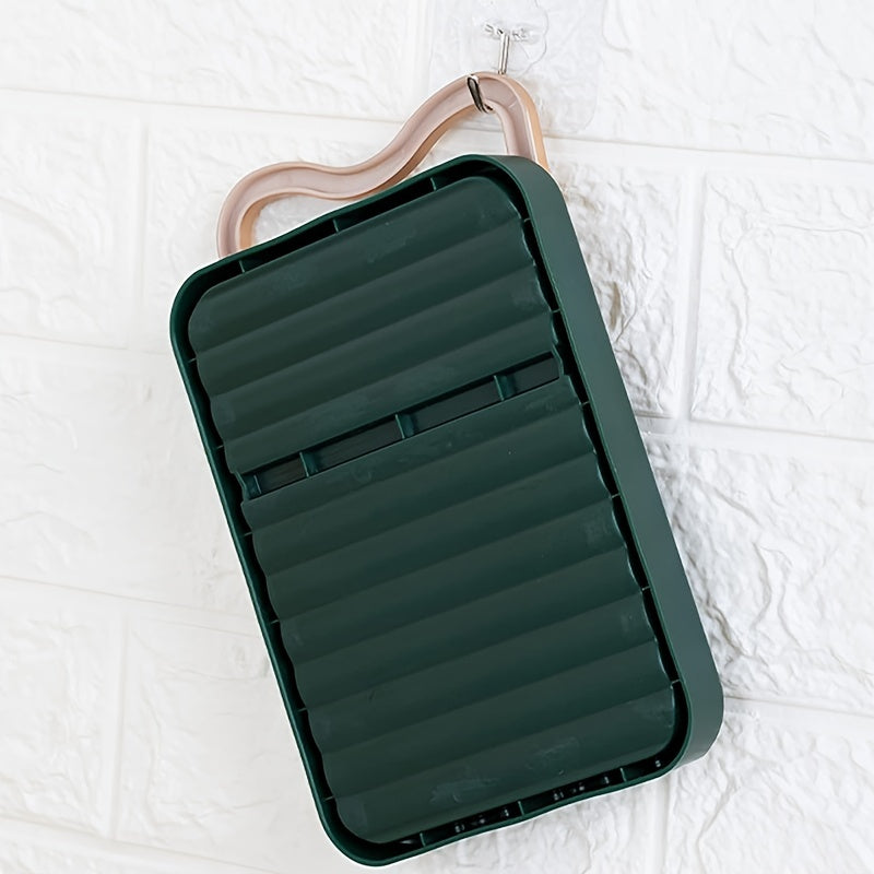 Foldable Kitchen Utensil Holder with Lid Stand, Plastic Organizer for Cooking Spoons and Spatulas