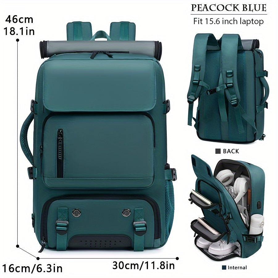 3-in-1 Nylon Laptop Backpack for Travel and Business Large Capacity